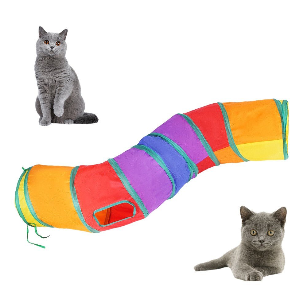 Brinquedo Para Pets,Túnel Labirinto Para Gatos Colorido. - Shopp Brasil