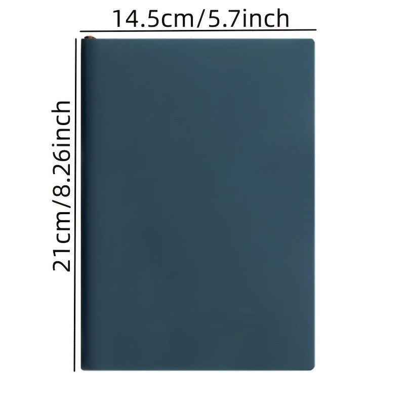Caderno de couro macio A5 com 120 páginas internas, capa à prova. - Shopp Brasil