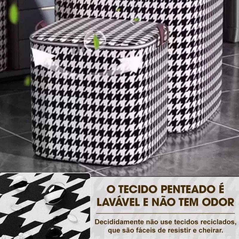 Caixa Armazenamento Guarda Roupas E Cobertores 180L Grande Capacidade - Shopp Brasil