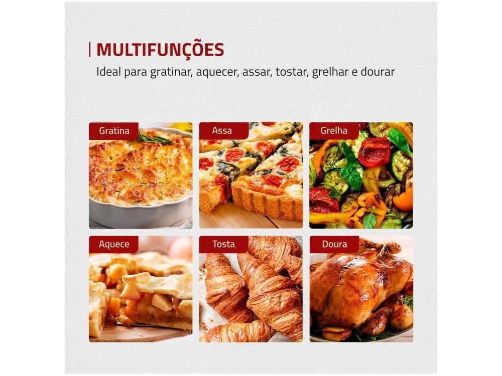 Forno Elétrico de Bancada Mondial com Timer 42L - 220V - Shopp Brasil