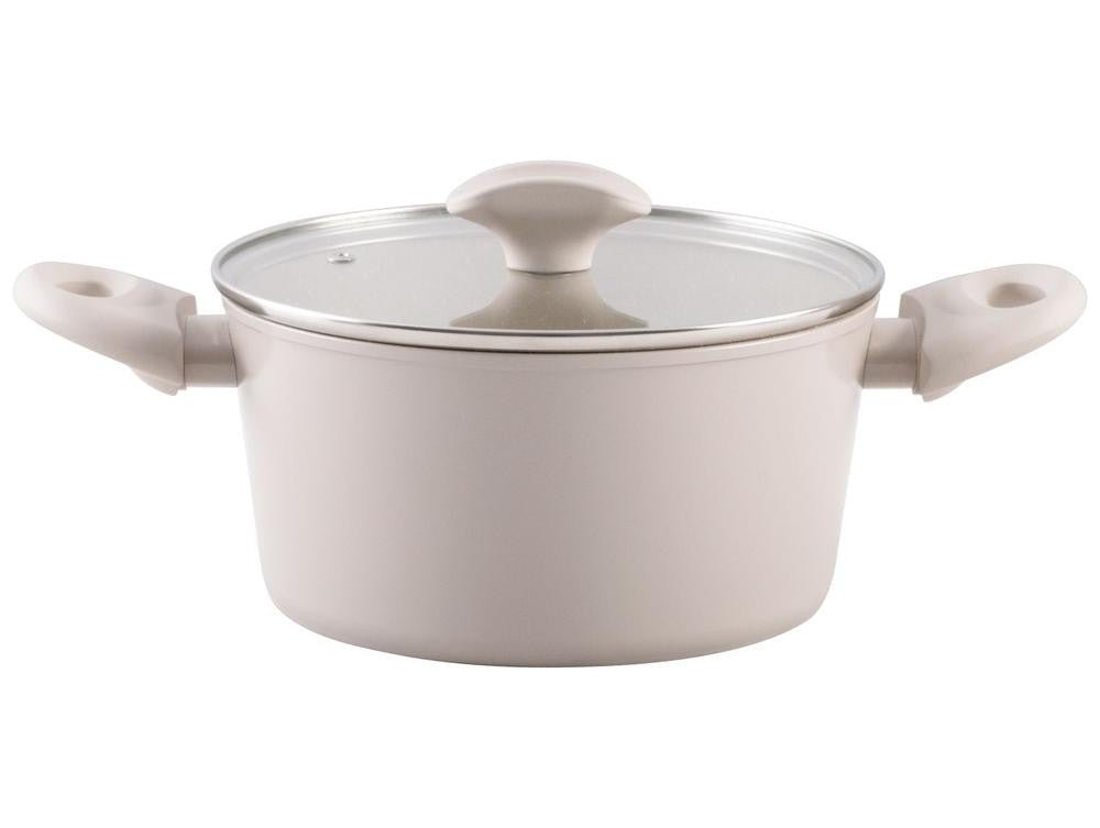 Jogo de Panelas Brinox de Alumínio Creme Mousse 5 Peças Optima - Shopp Brasil