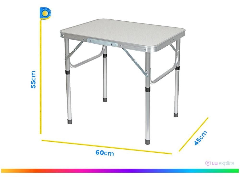 Mesa Dobrável Multiuso 60x45cm Otello DOB - AL1 - Shopp Brasil