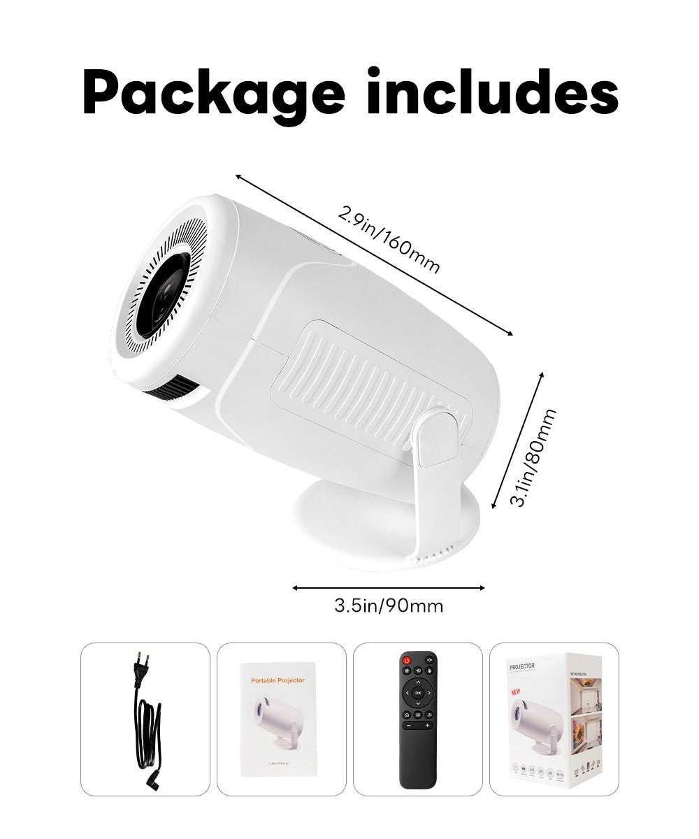 Mini Projetor HY900 4K Ultra HD Wi - Fi 6 Bluetooth Portátil Cinema em Casa. - Shopp Brasil