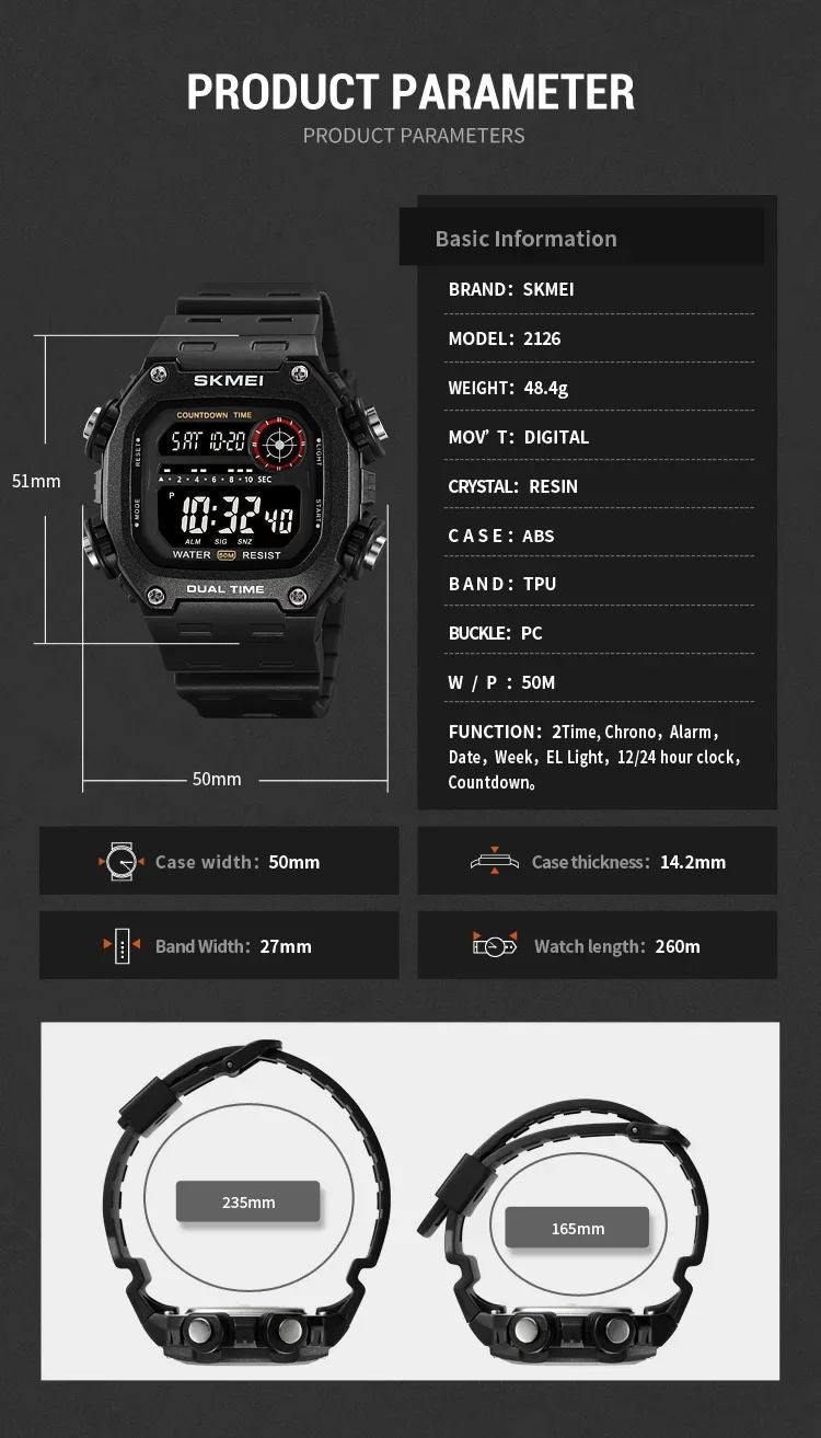 Relógio Masculino Esportivo SKmei. - Shopp Brasil