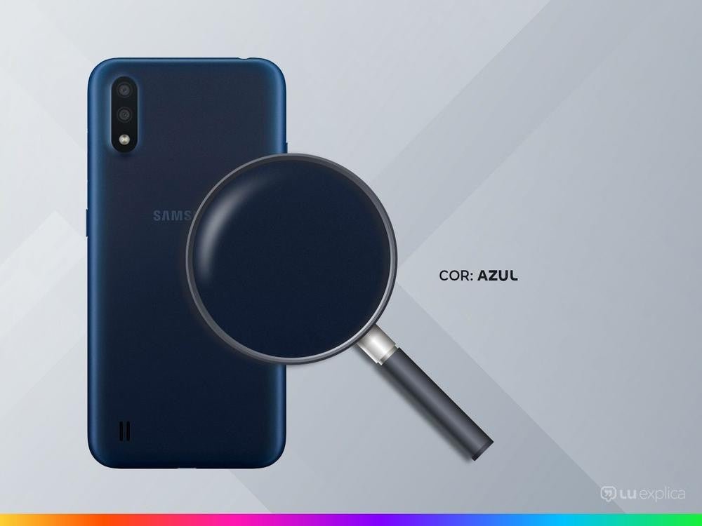 Smartphone Samsung Galaxy A01 32GB Azul Octa - Core - 2GB RAM Tela 5,7” Câm. Dupla - Shopp Brasil
