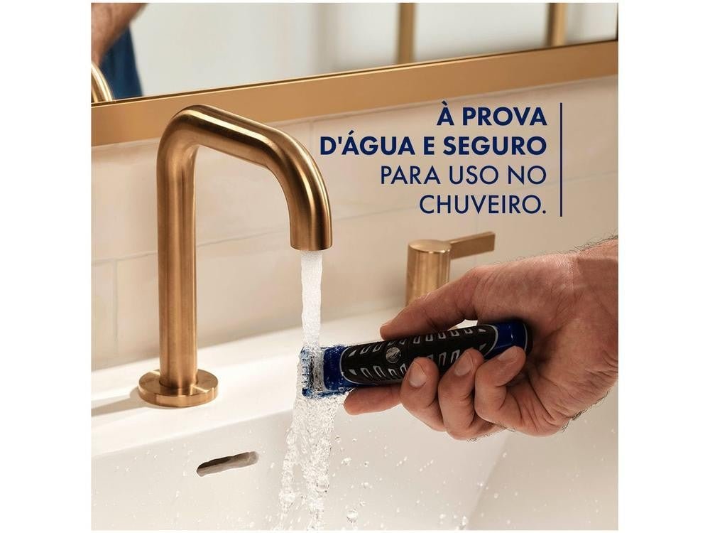 Barbeador Elétrico Gillette Styler Seco e Molhado - Pilha AA - Shopp Brasil