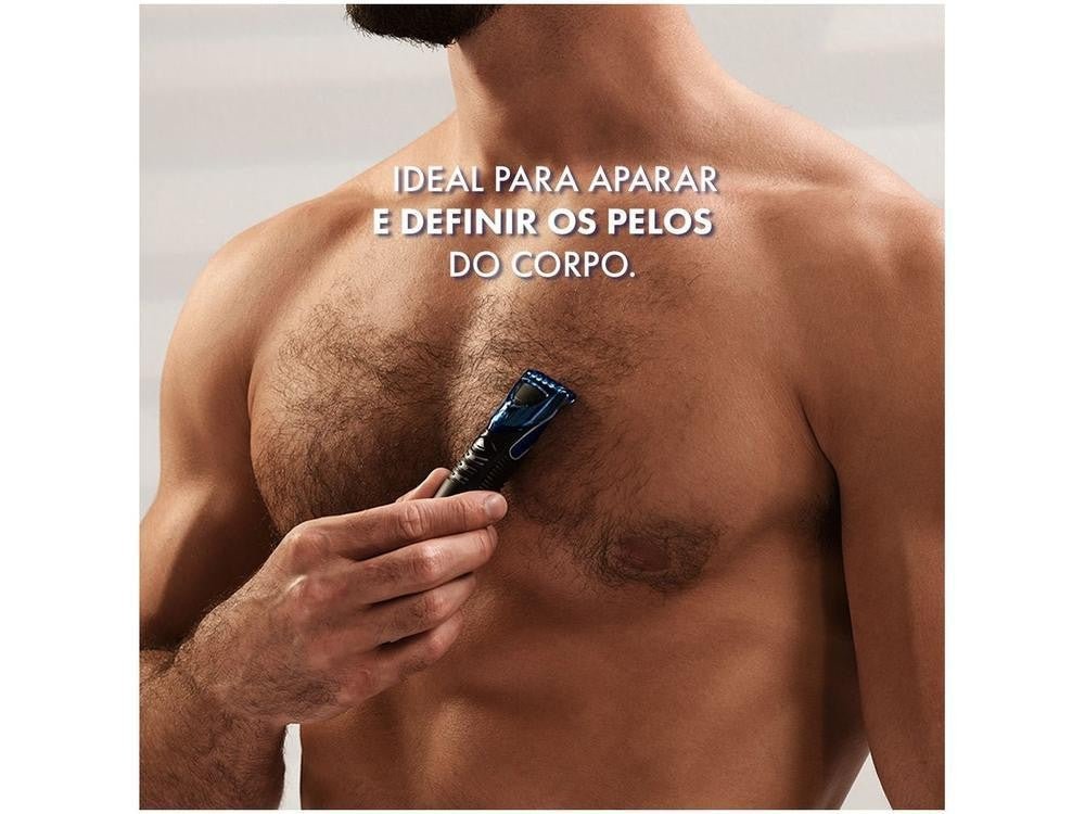 Barbeador Elétrico Gillette Styler Seco e Molhado - Pilha AA - Shopp Brasil