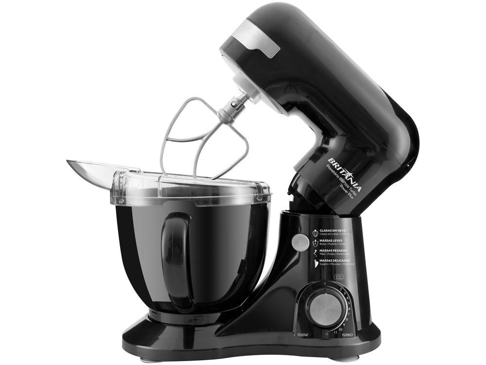 Batedeira Planetária Britânia Preta 700W - Shopp Brasil