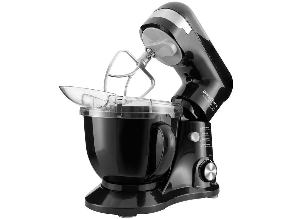 Batedeira Planetária Britânia Preta 700W - Shopp Brasil