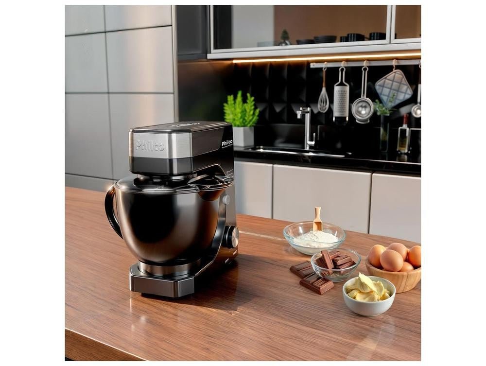 Batedeira Planetária Philco Preta 800W 12 Velocidades 5 Litros PBP90A - 110V - Shopp Brasil