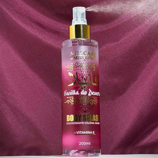 Body Splash Àrabe Desodorante Colônia Vanilla do Deserto 200ml. - Shopp Brasil