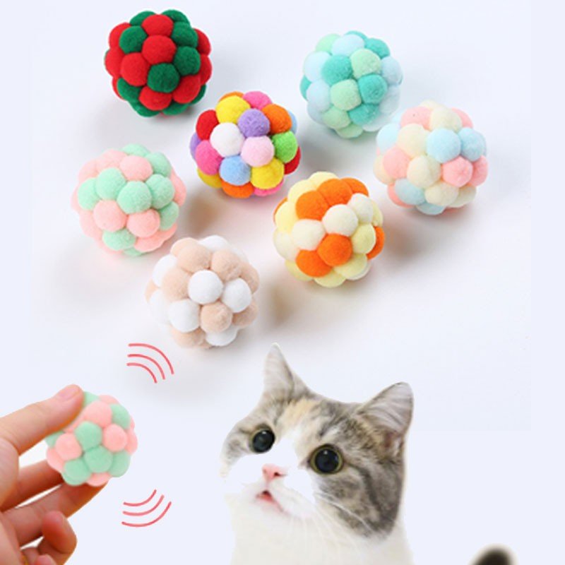 Bola de pelúcia interativa para gatos - Shopp Brasil