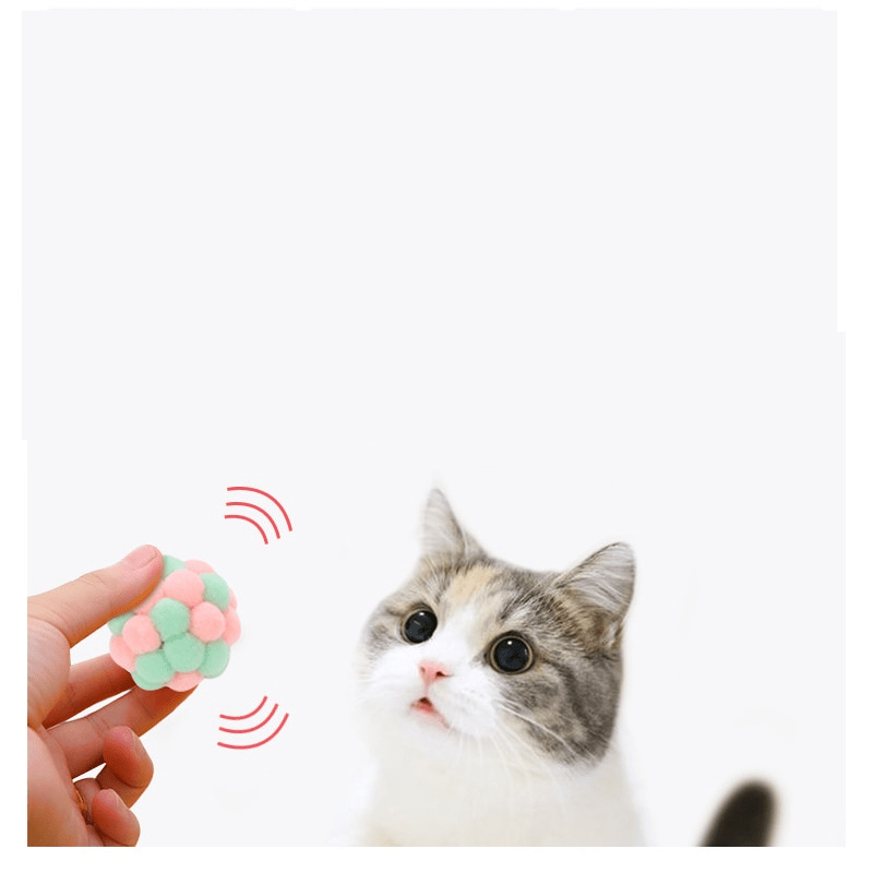Bola de pelúcia interativa para gatos - Shopp Brasil