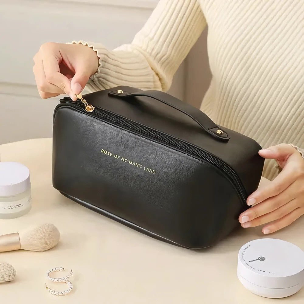 Bolsa Necessaire Feminina para Maquiagem e Cosméticos Couro, Maleta De Grande. - Shopp Brasil