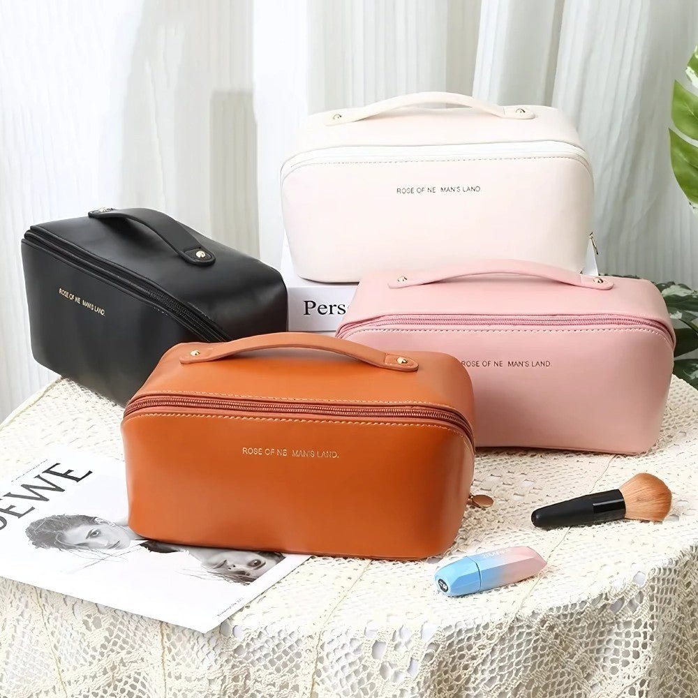 Bolsa Necessaire Feminina para Maquiagem e Cosméticos Couro, Maleta De Grande. - Shopp Brasil