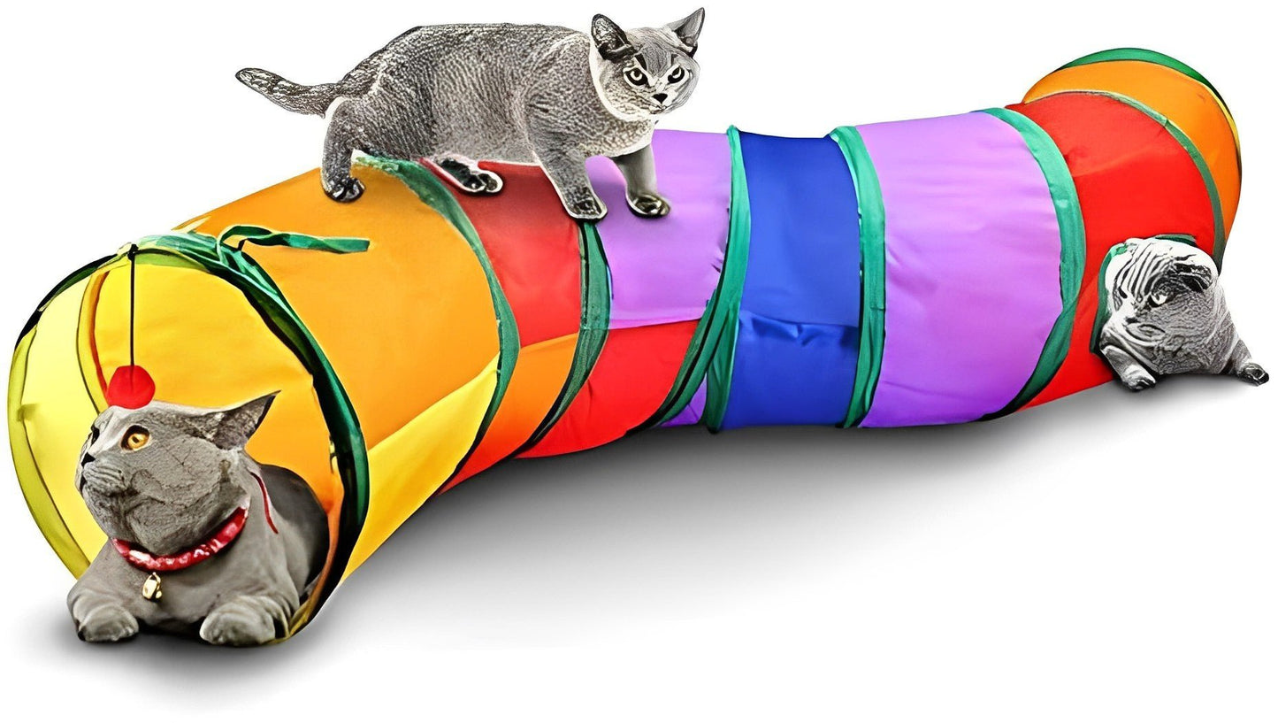 Brinquedo Para Pets,Túnel Labirinto Para Gatos Colorido. - Shopp Brasil