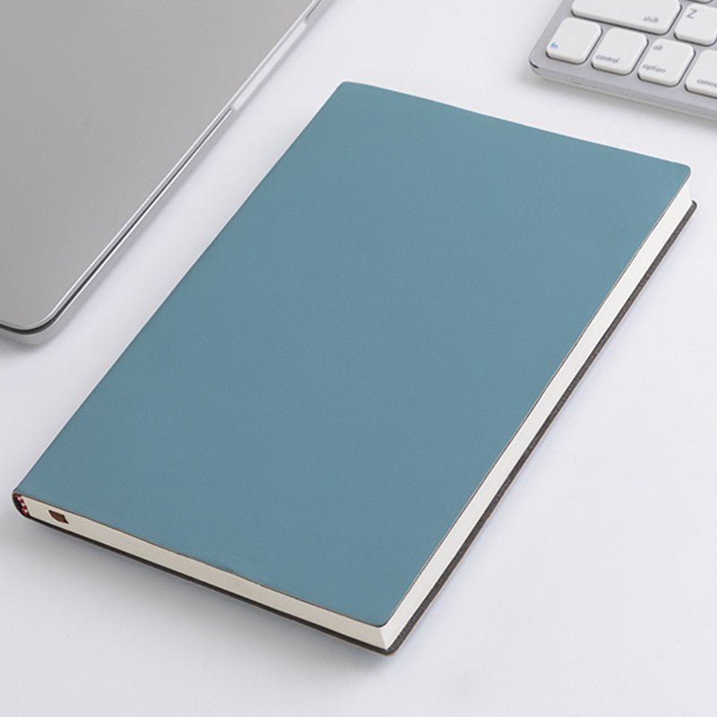 Caderno de couro macio A5 com 120 páginas internas, capa à prova. - Shopp Brasil