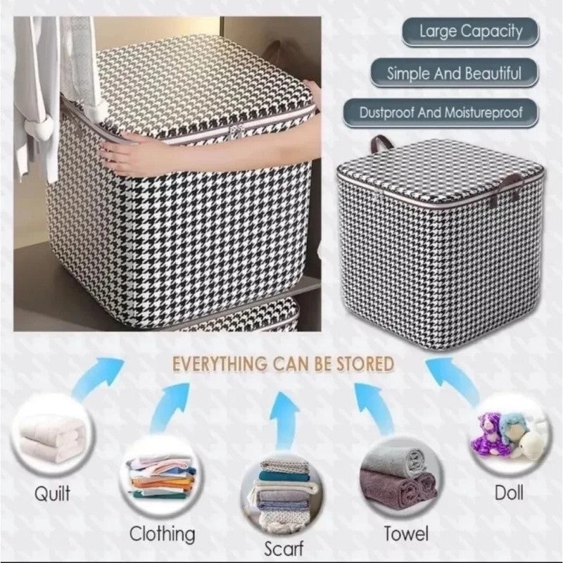 Caixa Armazenamento Guarda Roupas E Cobertores 180L Grande Capacidade - Shopp Brasil