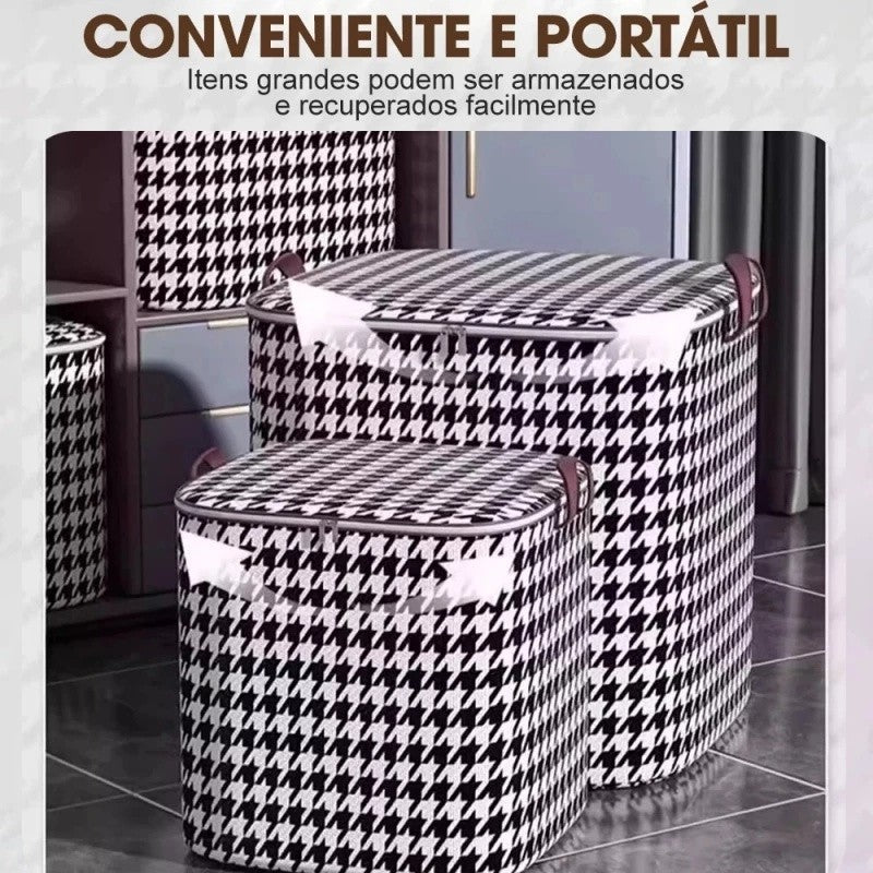 Caixa Armazenamento Guarda Roupas E Cobertores 180L Grande Capacidade - Shopp Brasil