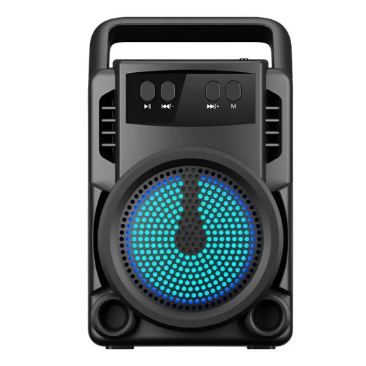 Caixa de Som Portátil Bluetooth com LED Rádio FM USB e SD Música - Shopp Brasil