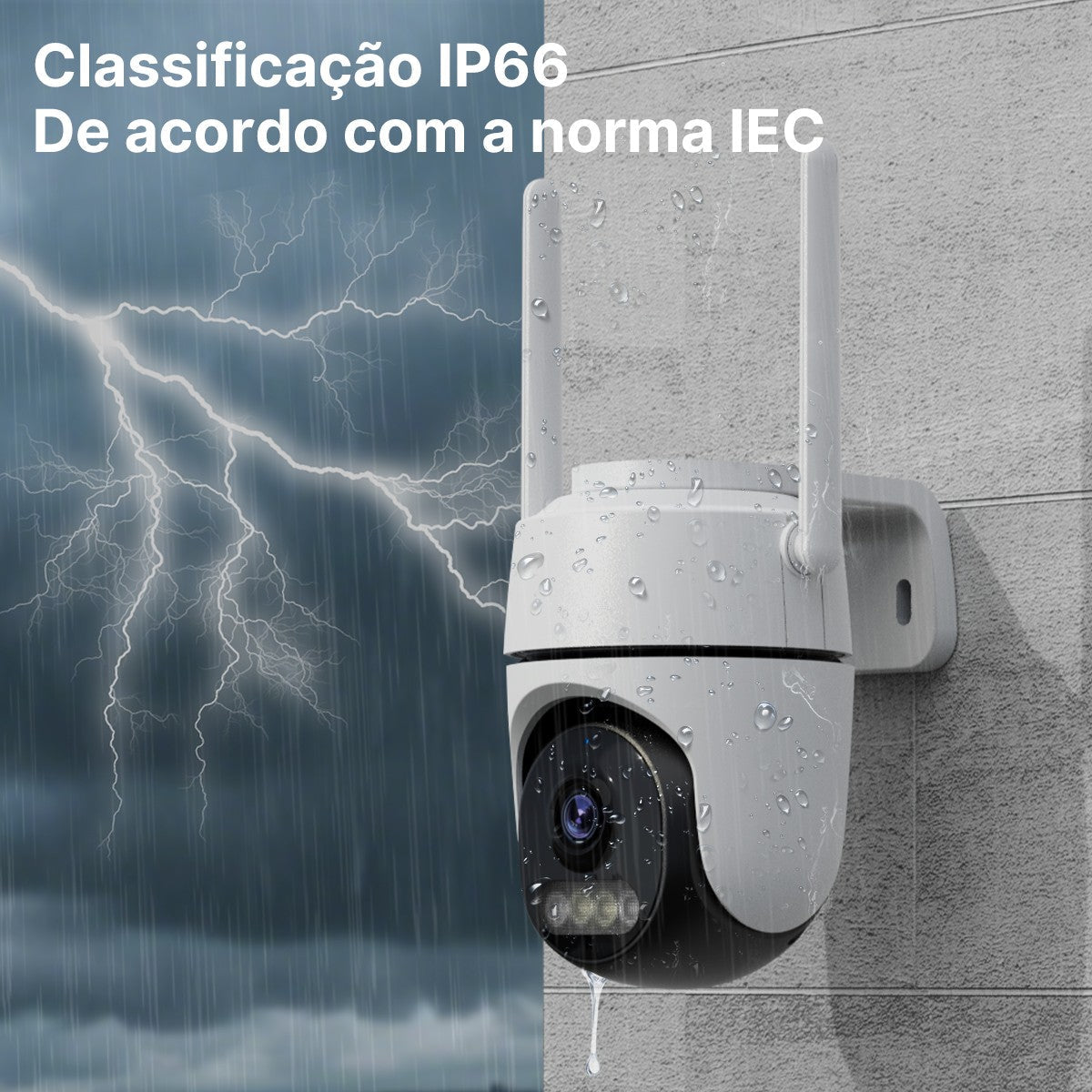 Câmera PTZ WiFi Câmera IP externa Vigilância por vídeo. - Shopp Brasil