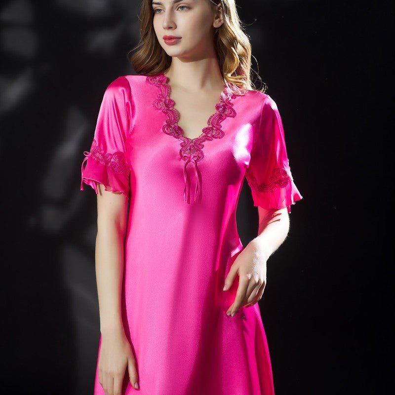 Camisola feminina de cetim - Shopp Brasil