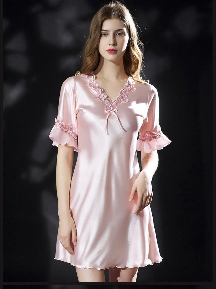 Camisola feminina de cetim - Shopp Brasil