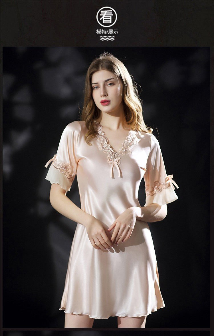 Camisola feminina de cetim - Shopp Brasil