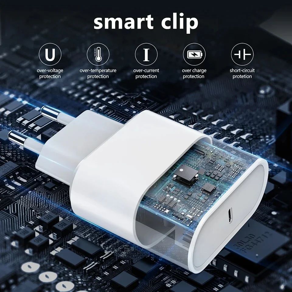 Carregador rápido USB - C para iphone 13 pro 14 plus 11 12 mini xs max xr x ipad - Shopp Brasil