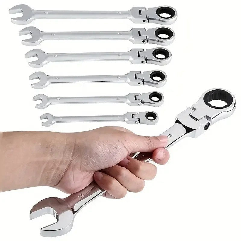 Conjunto de Chaves Combinadas com Catraca, Chave de Boca Articulada. - Shopp Brasil