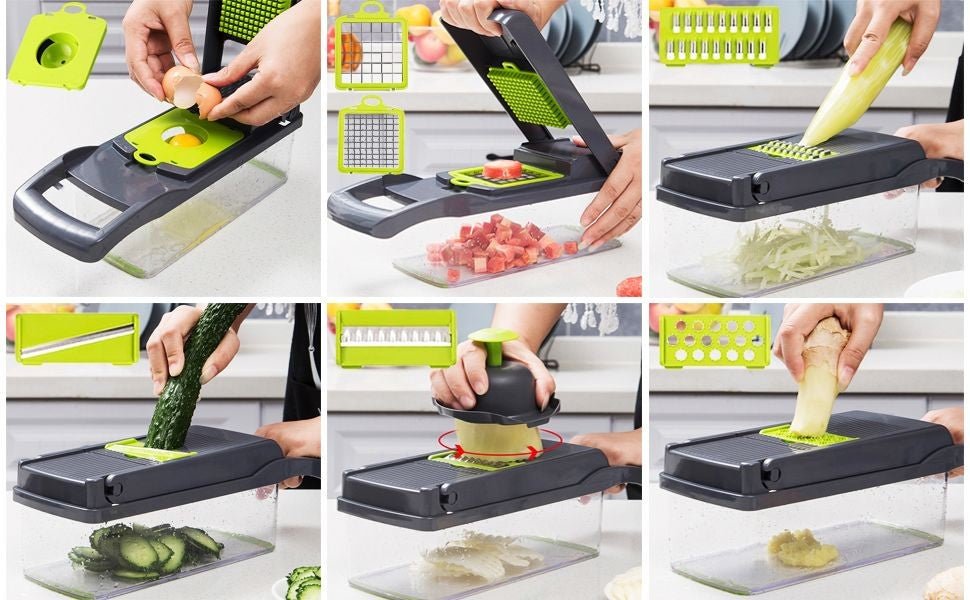 Cortador de frutas e legumes multifuncional - Shopp Brasil
