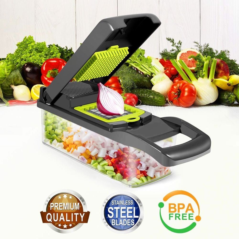Cortador de frutas e legumes multifuncional - Shopp Brasil