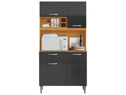 Cozinha Compacta Aramóveis Malva 4 Portas 1 Gaveta - Shopp Brasil