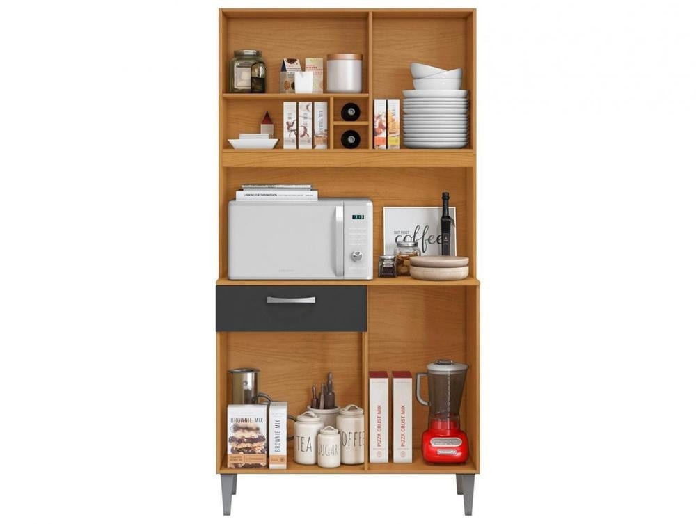 Cozinha Compacta Aramóveis Malva 4 Portas 1 Gaveta - Shopp Brasil