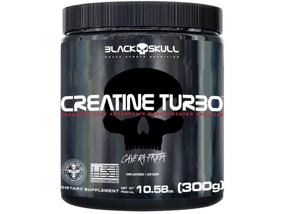 Creatina Black Skull Turbo em Pó 300g sem Sabor. - Shopp Brasil