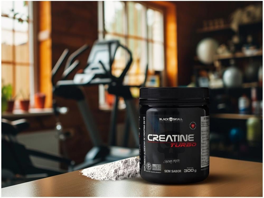 Creatina Black Skull Turbo em Pó 300g sem Sabor. - Shopp Brasil