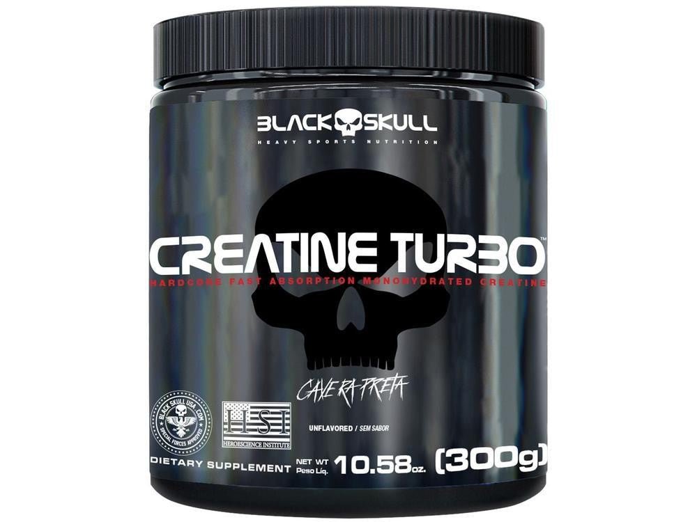 Creatina Black Skull Turbo em Pó 300g sem Sabor. - Shopp Brasil