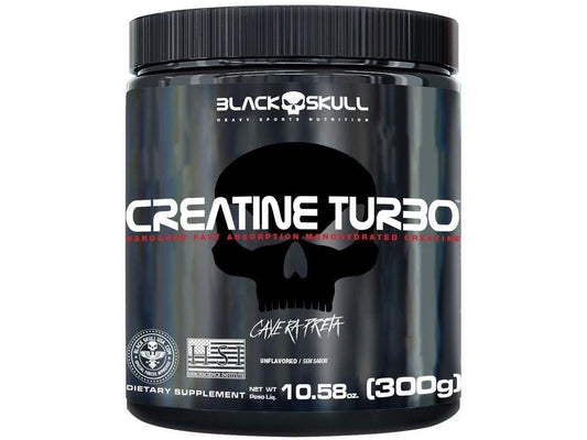 Creatina Black Skull Turbo em Pó 300g sem Sabor. - Shopp Brasil