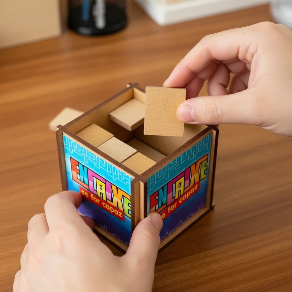 Encaixe Se For Capaz Desafio Brinquedo Educativo infantil em Madeira Pedagógico - Shopp Brasil
