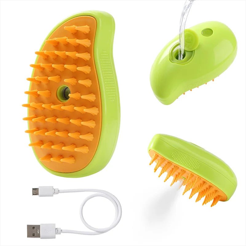 Escova Pet Massageador com vapor carregamento USB - Shopp Brasil