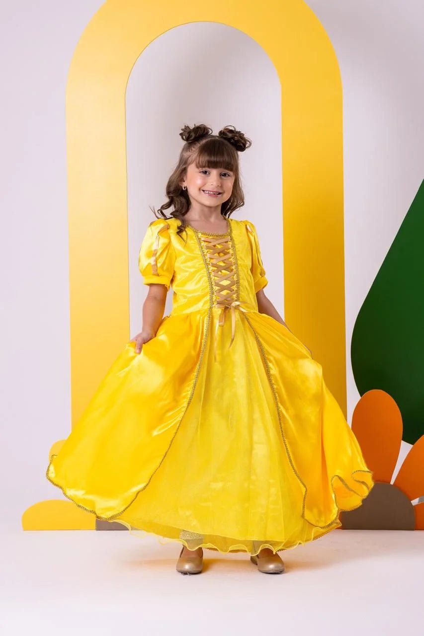 Fantasia Princesa Belli A Bela e a Fera Longa Modelo 3 - Shopp Brasil