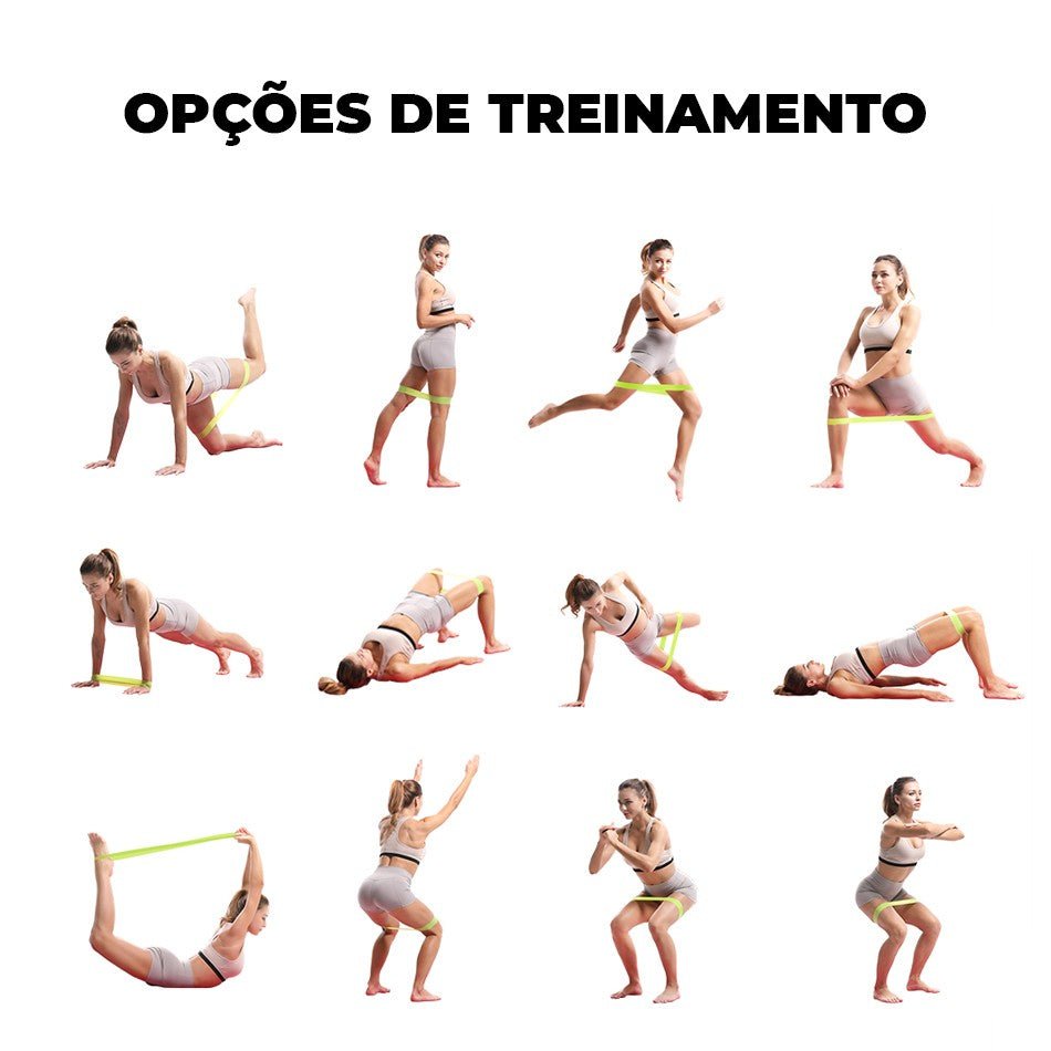 Fita Elástica de Resistência para Exercícios Físicos - Shopp Brasil