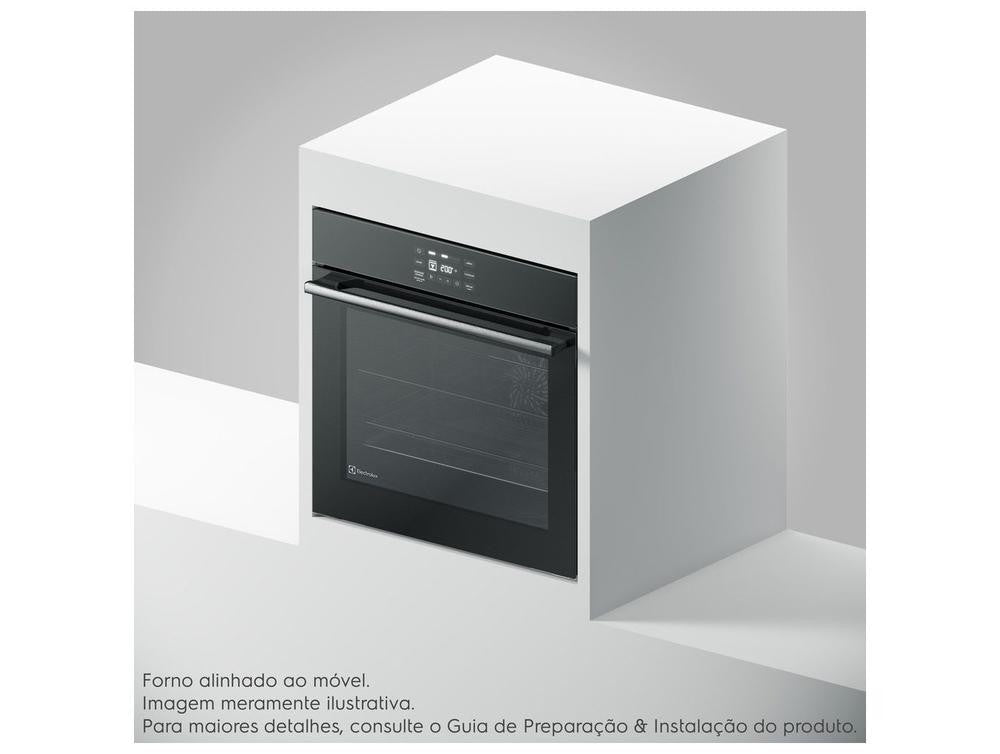 Forno Elétrico de Embutir Electrolux Multifuncional 80L Preto Experience OE8EA - 110V - Shopp Brasil