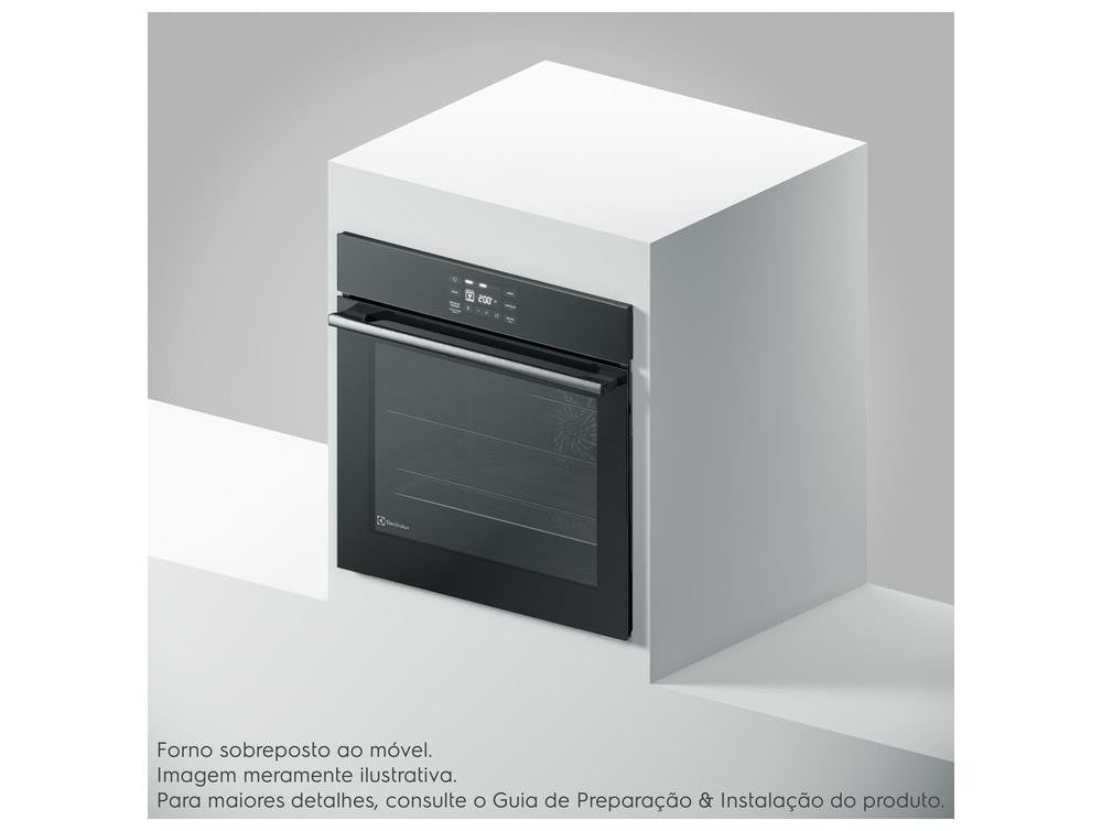 Forno Elétrico de Embutir Electrolux Multifuncional 80L Preto Experience OE8EA - 110V - Shopp Brasil
