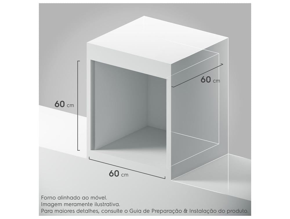 Forno Elétrico de Embutir Electrolux Multifuncional 80L Preto Experience OE8EA - 110V - Shopp Brasil