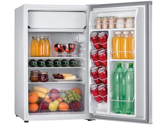 Frigobar Mondial 120L Branco e Cinza com Gaveta FGB - 01 - W120 - 110V - Shopp Brasil