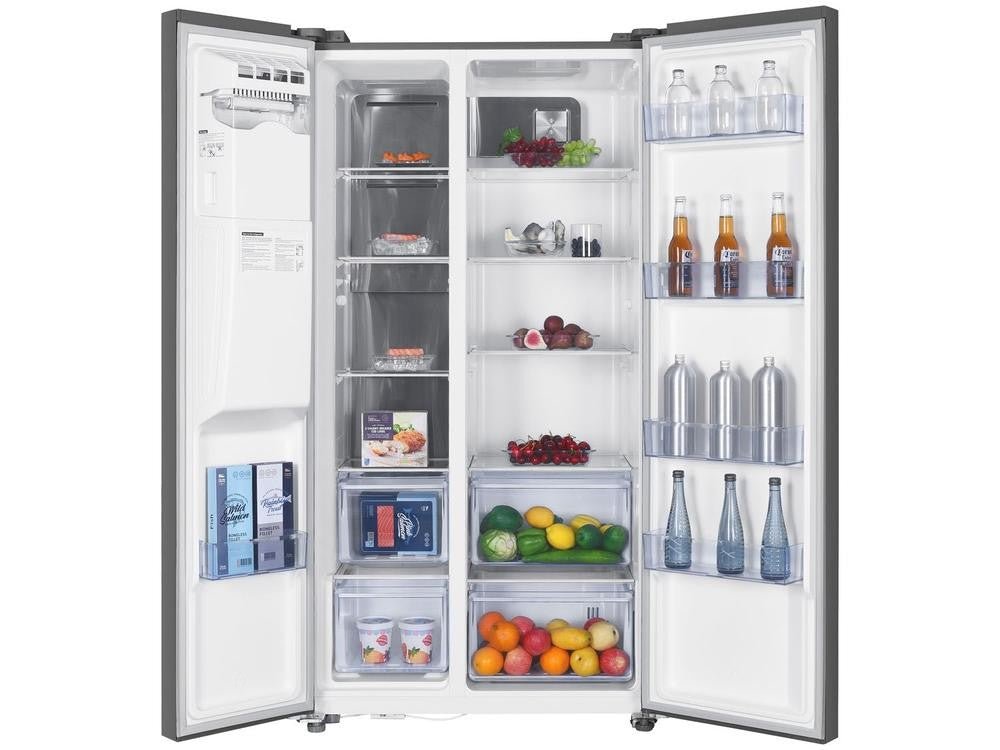 Geladeira/Refrigerador TCL Frost Free Side by Side 516L C516SBIMN1 - 110V - Shopp Brasil