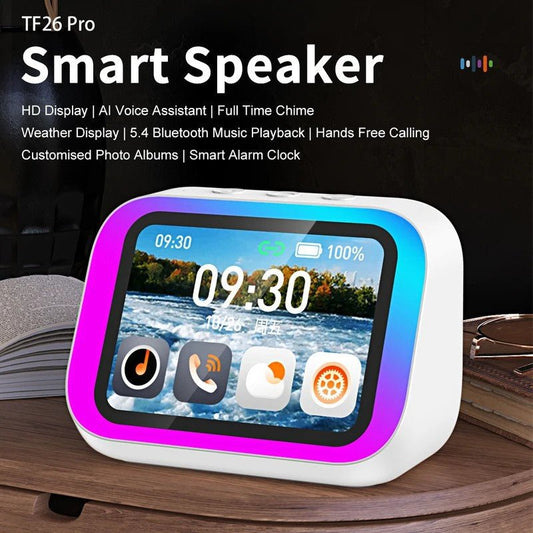 IA inteligente bluetooth 5.4 alto - falante assistente de voz hd touch tela. - Shopp Brasil