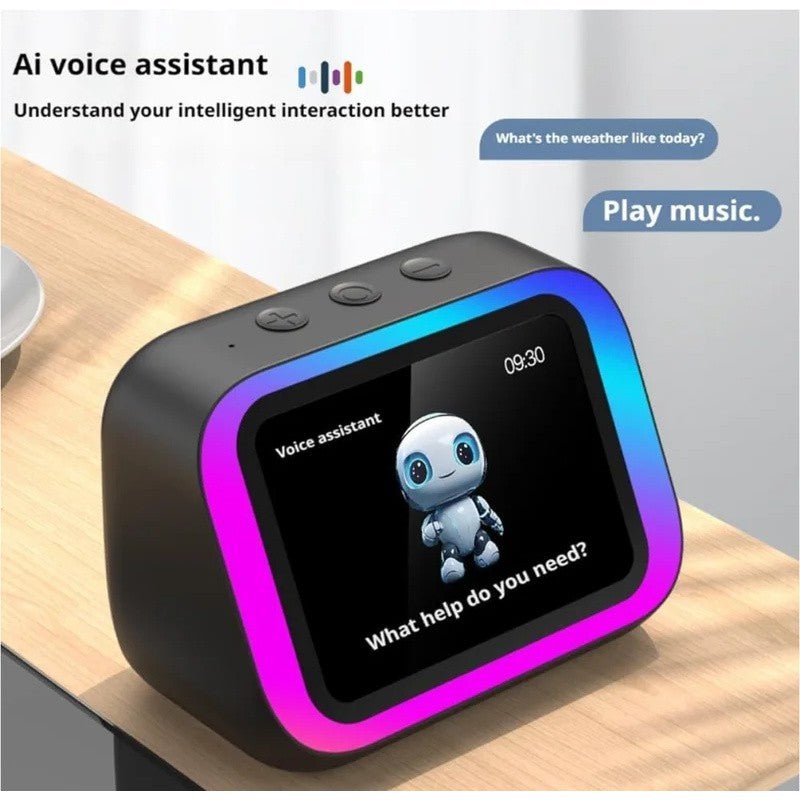 IA inteligente bluetooth 5.4 alto - falante assistente de voz hd touch tela. - Shopp Brasil
