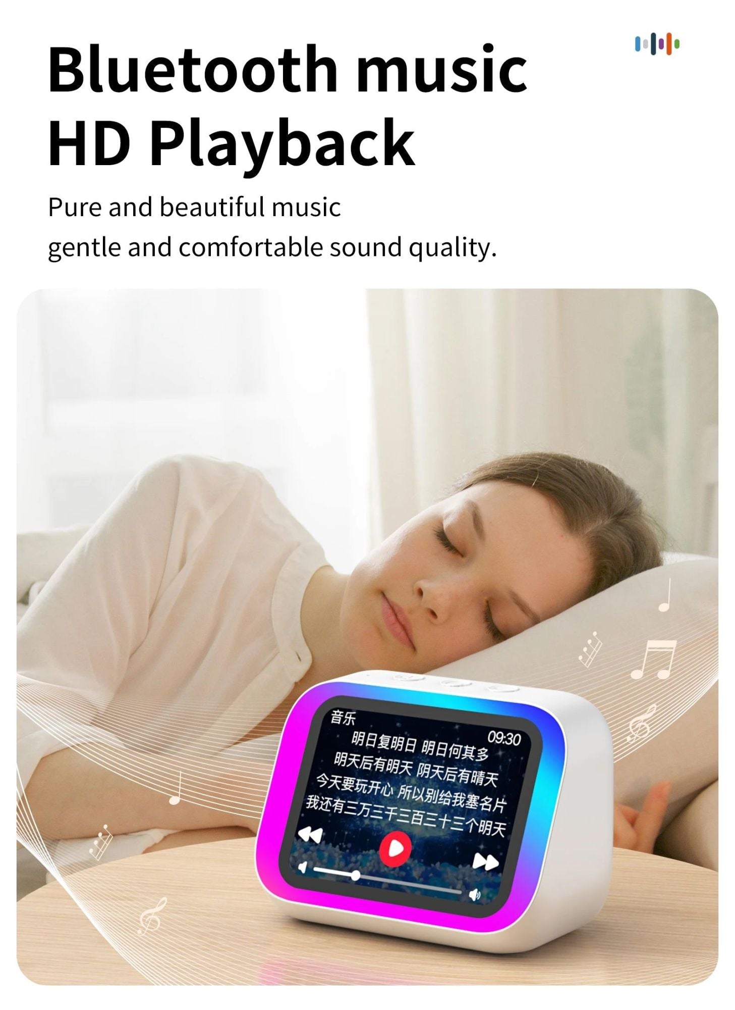 IA inteligente bluetooth 5.4 alto - falante assistente de voz hd touch tela. - Shopp Brasil